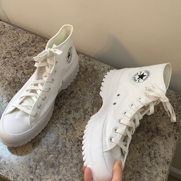 CHUNKY WHITE CONVERSE CUSTOMIZABLE SHOES! - Picture 6 of 17